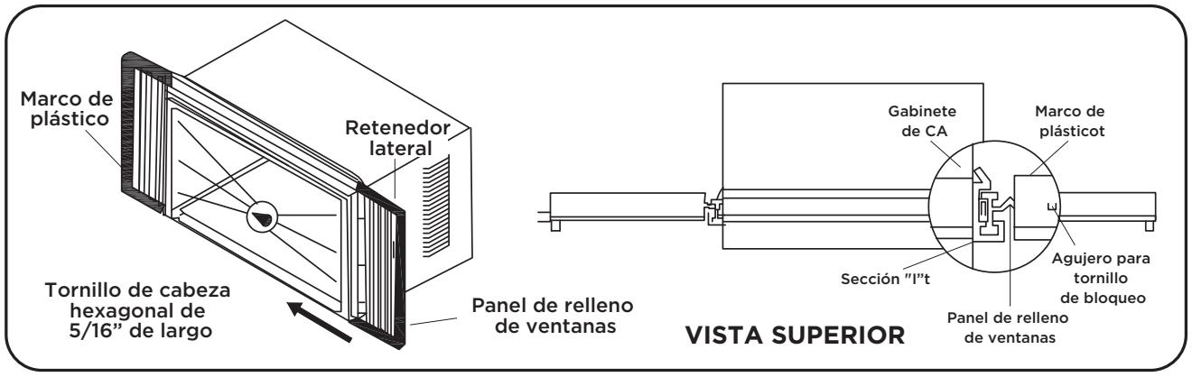 TCL 15K-24K - Paso 3: Instalación del riel angular superior y de la abrazadera lateral - 3