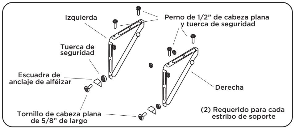 TCL 15K-24K - Paso 5: Instale los soportes de soporte - 2