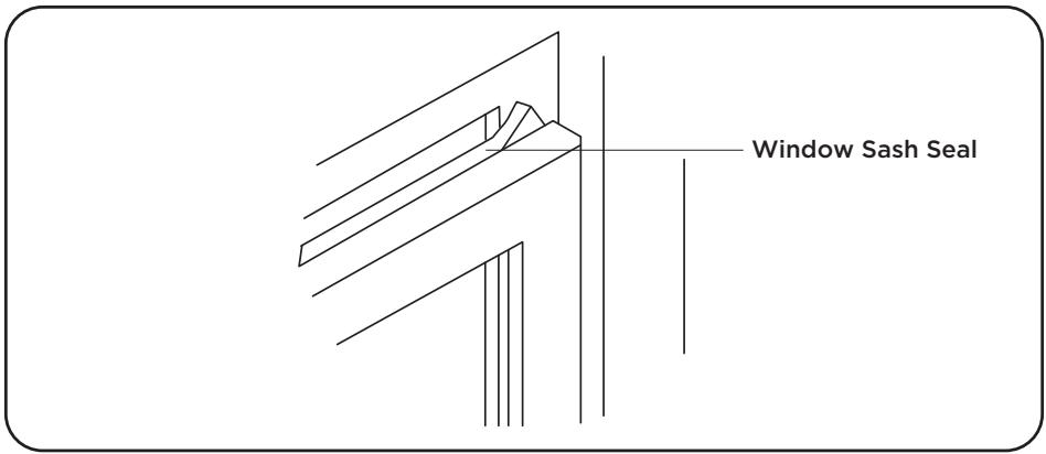 TCL 15K-24K - Step 7: Install the Window Lock and Sash Seal - 1