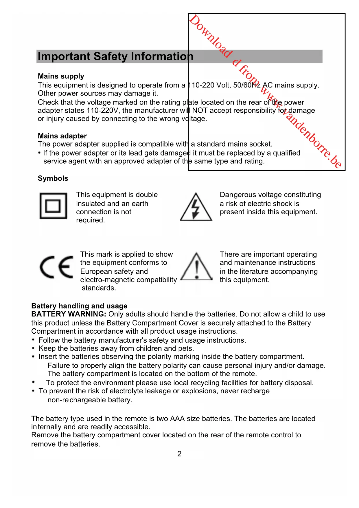 Lecteur DVD portable PROLINE DVDP763W - User manual and instructions